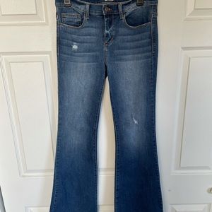 Sneak Peak Ripped Flare Jeans